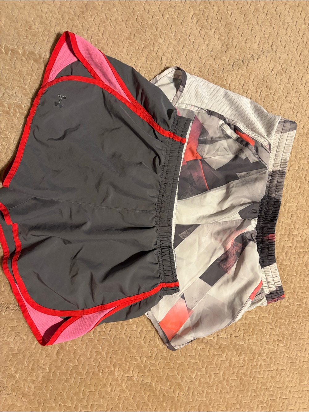 2 pairs ofUnder Armour Shorts with Drawstrings woman’s Medium